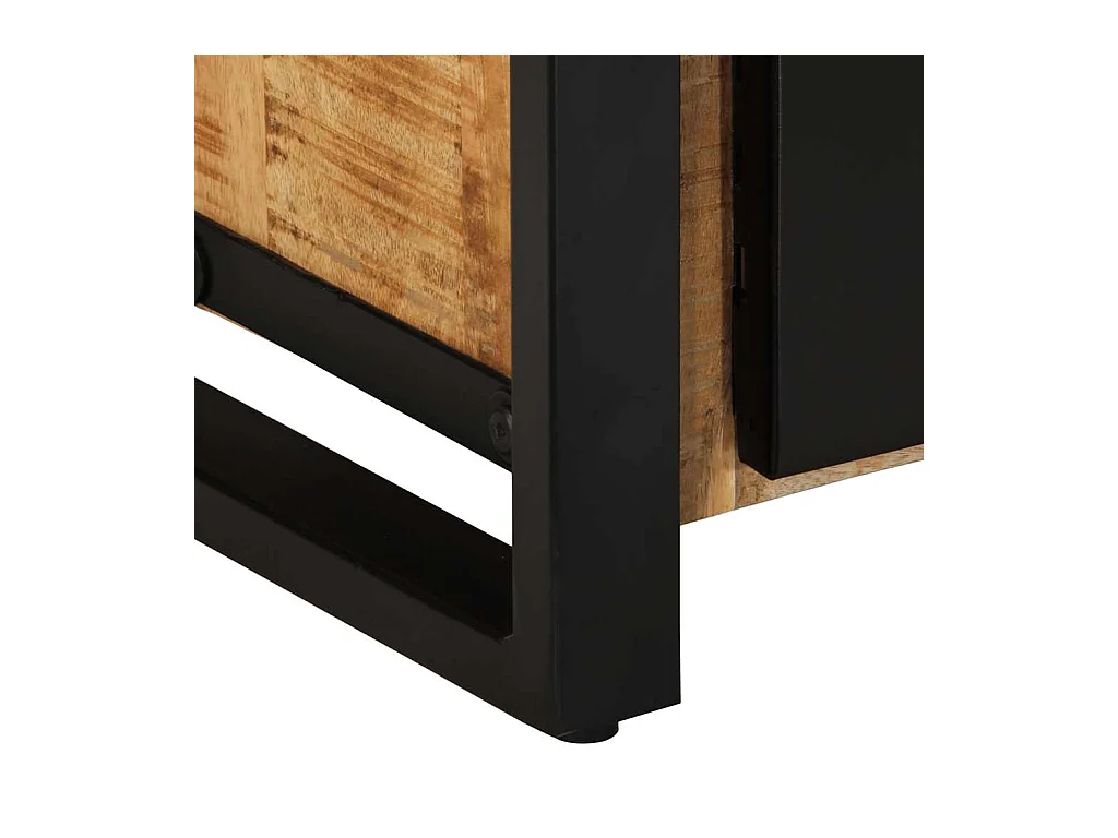 Tv-meubel 80x30x40 cm massief ruw mangohout