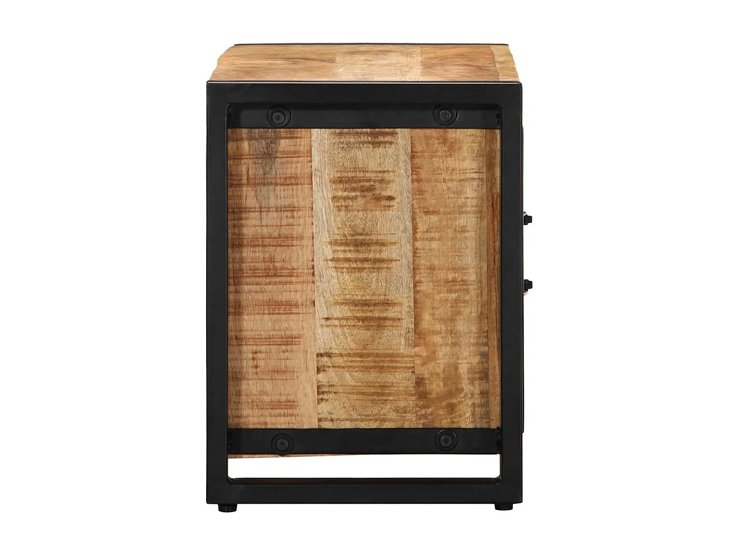 TV-Schrank 80x30x40 cm Raues Massivholz Mango