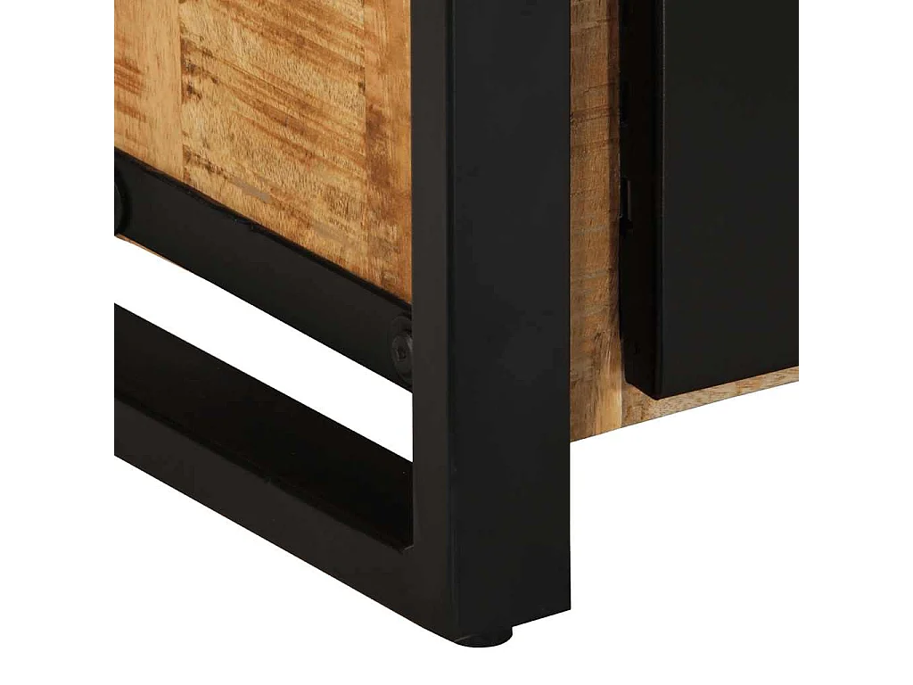 TV-Schrank 80x30x40 cm Raues Massivholz Mango