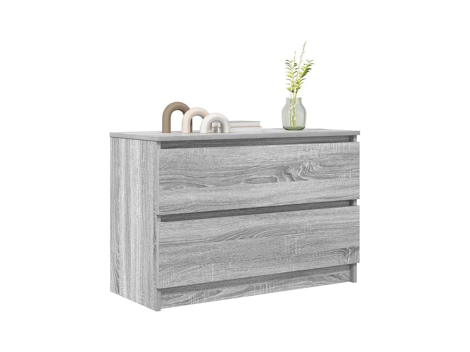 Meuble TV sonoma gris 80x35x54 cm bois d'ingénierie