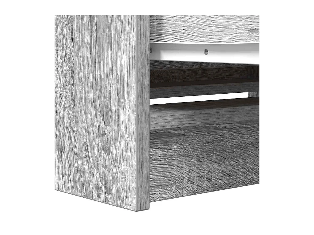 Meuble TV sonoma gris 80x35x54 cm bois d'ingénierie