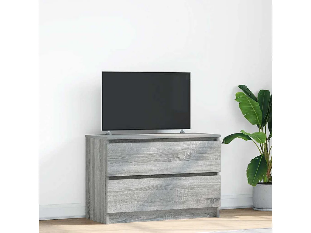 TV-Schrank Grau Sonoma 80x35x54 cm Holzwerkstoff