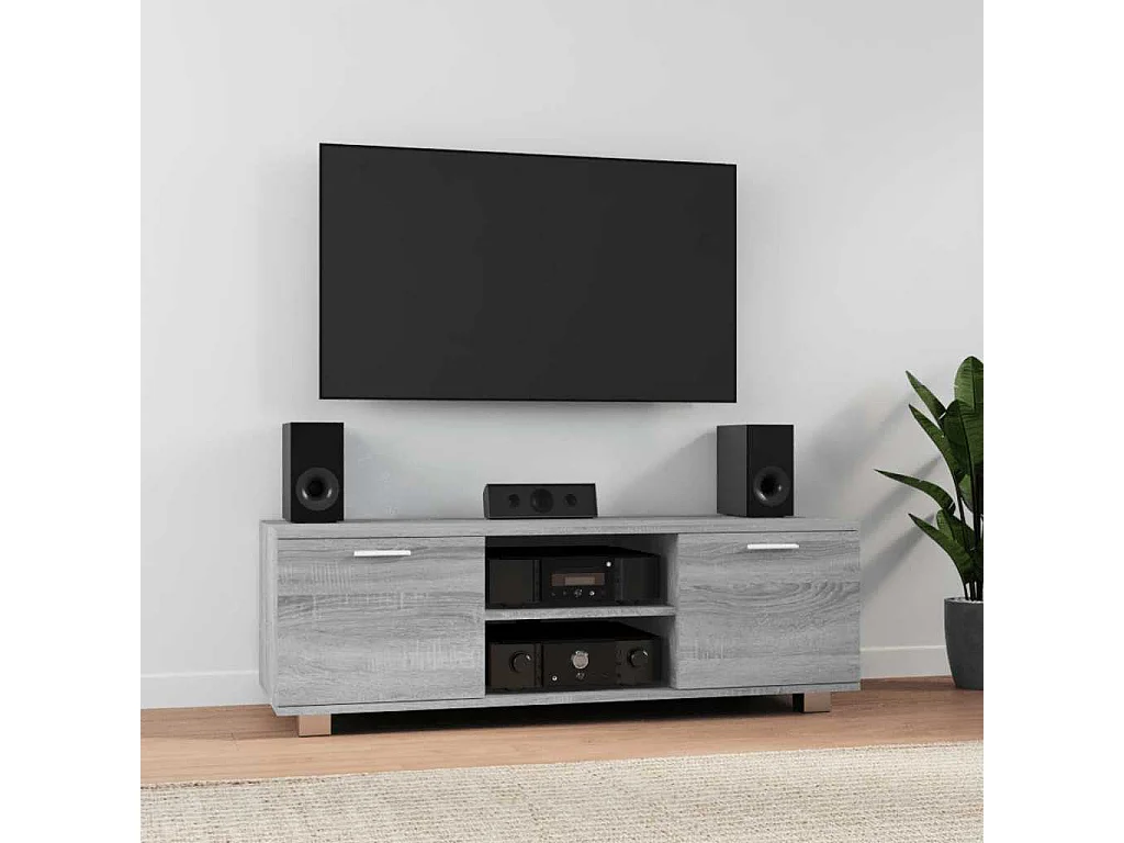 TV-Schrank Grau Sonoma 120x40,5x35 cm Holzwerkstoff