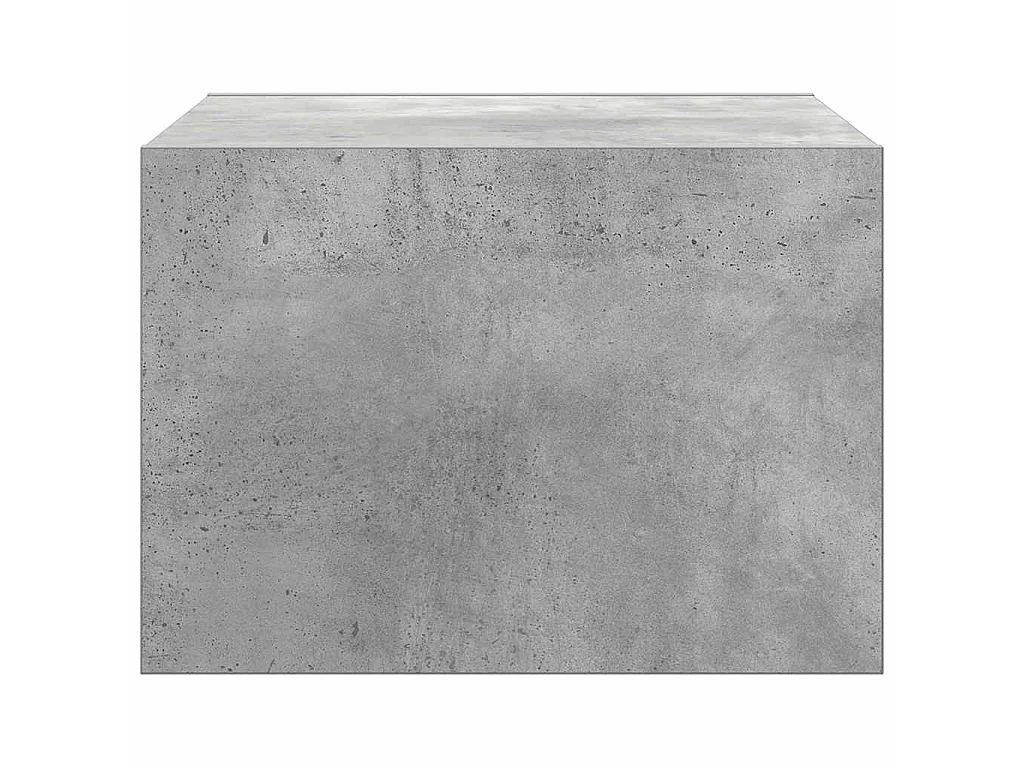 Mesas de cabeceira de parede c/ luzes LED 2pcs cinzento cimento