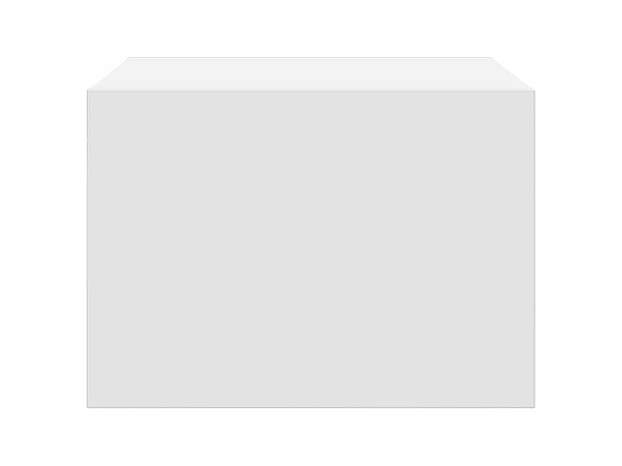 Table de chevet murale avec lumières LED blanc