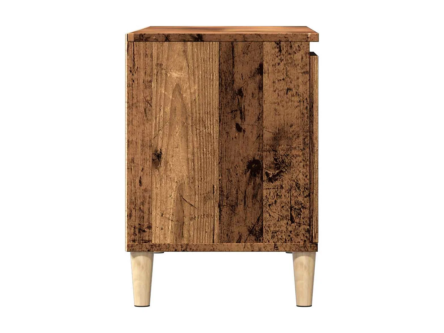 Tv-meubel 102x35x50 cm bewerkt hout oud houtkleurig