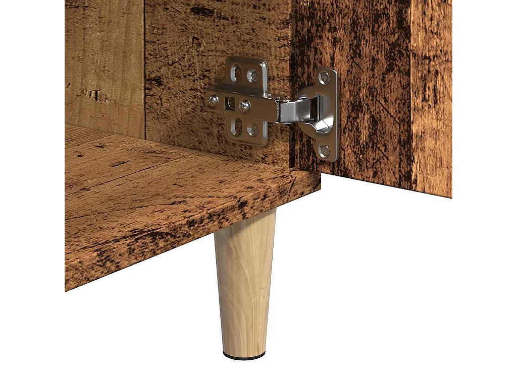 Tv-meubel 102x35x50 cm bewerkt hout oud houtkleurig