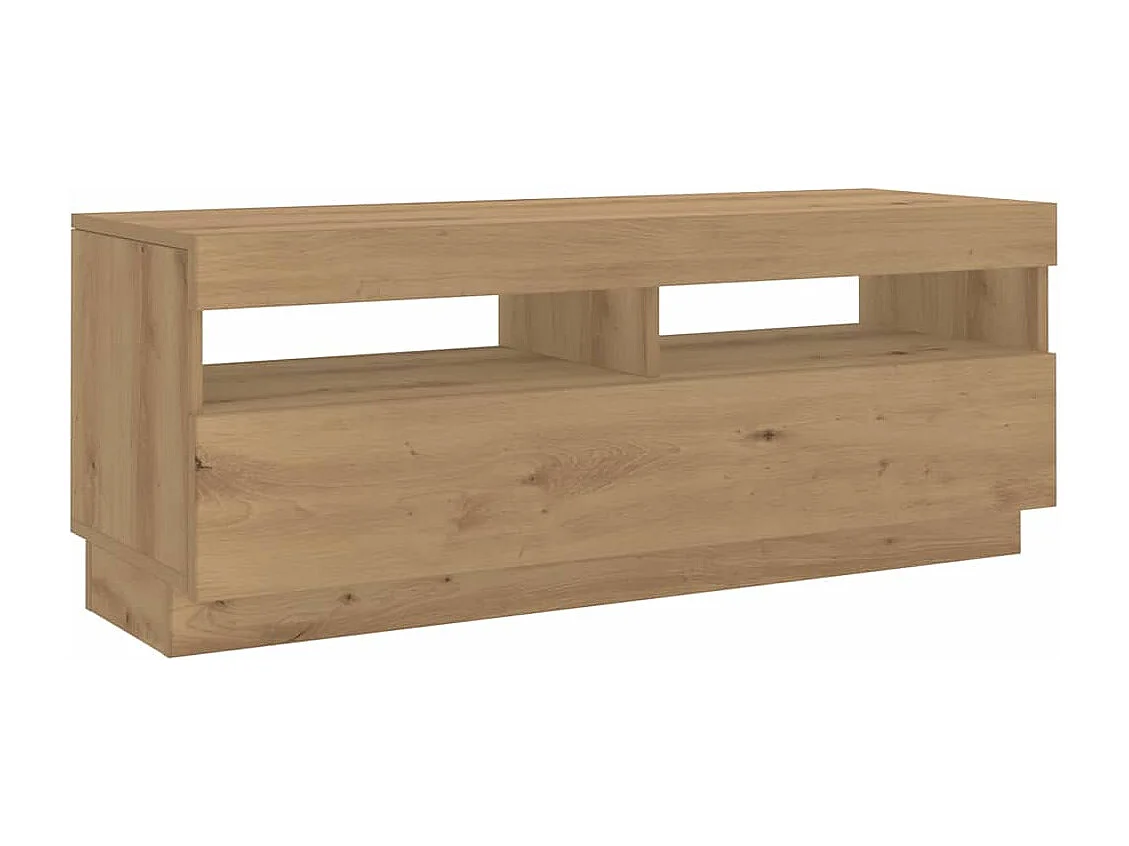 TV-Schrank mit LED-Leuchten Artisan-Eiche 300x35x40 cm