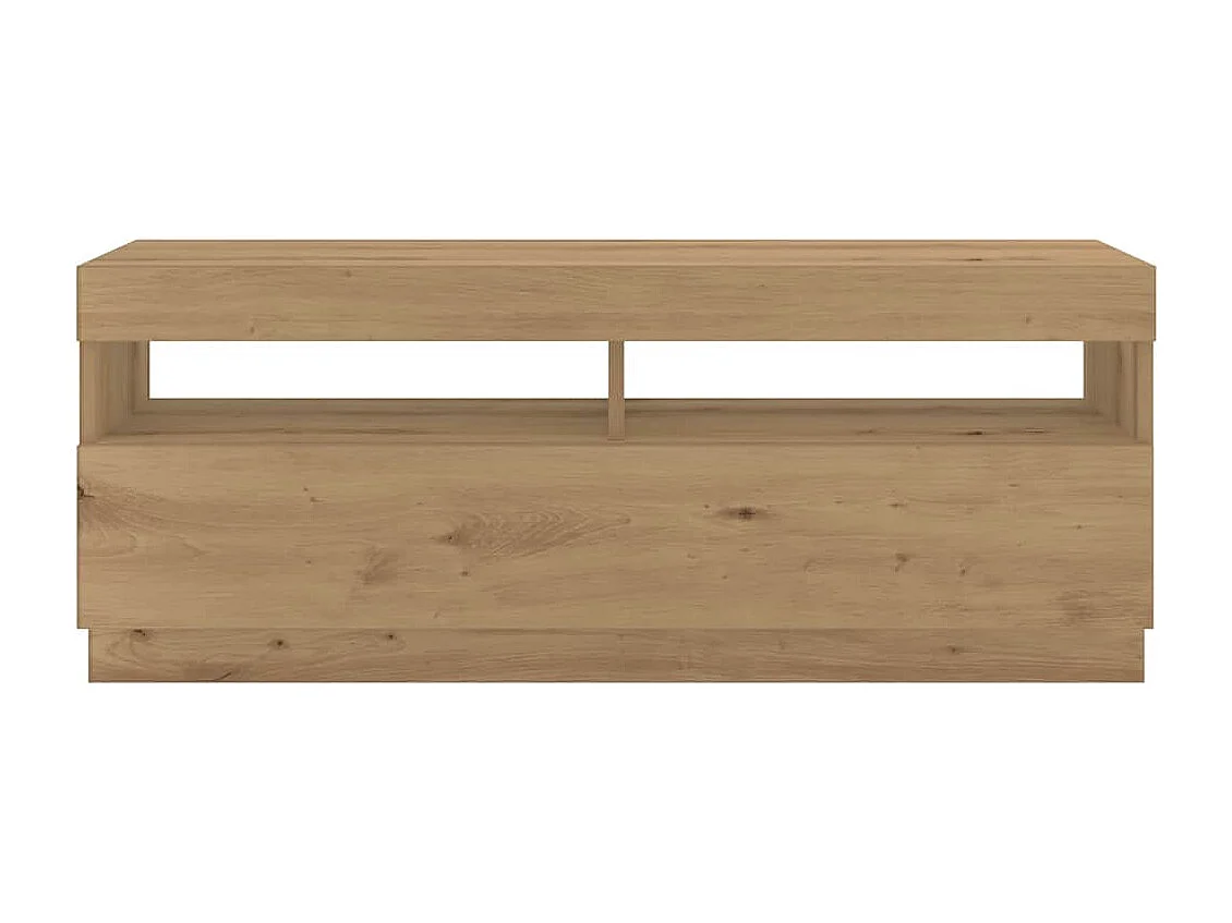 TV-Schrank mit LED-Leuchten Artisan-Eiche 300x35x40 cm