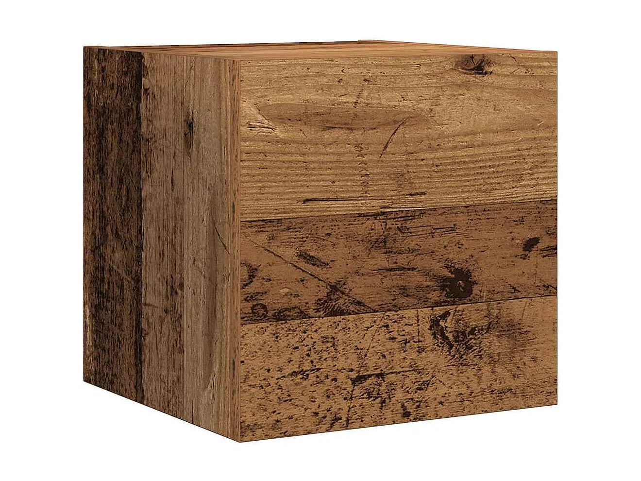 7-tlg. TV-Schrank-Set Wandmontage Altholz-Optik Holzwerkstoff