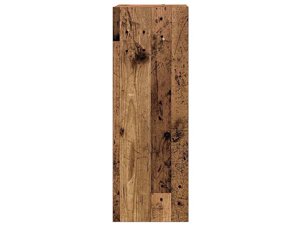 Conjunto de mueble de TV 8 piezas montado la pared madera vieja