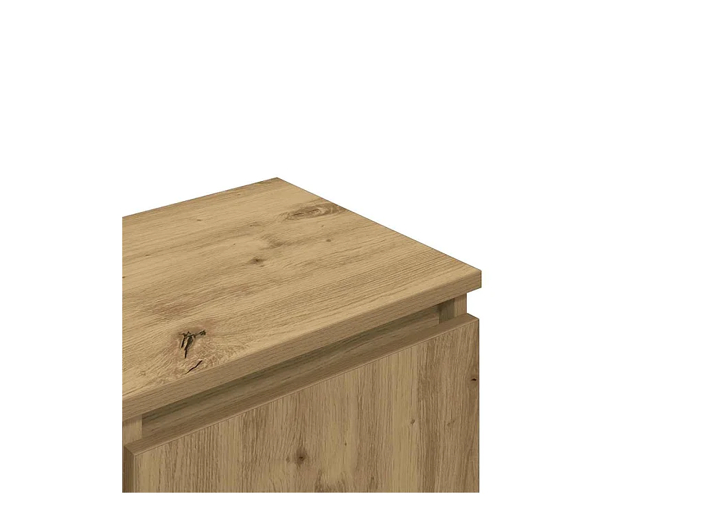 Tv-meubel 102x30x36 cm bewerkt hout artisanaal eikenkleur