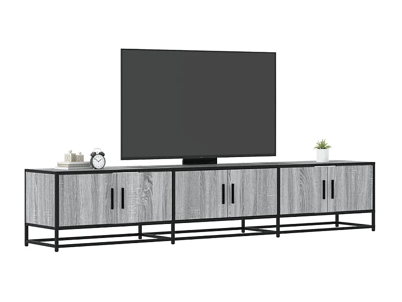 Mobile Porta TV Grigio Sonoma 210x35x41 cm in Truciolato