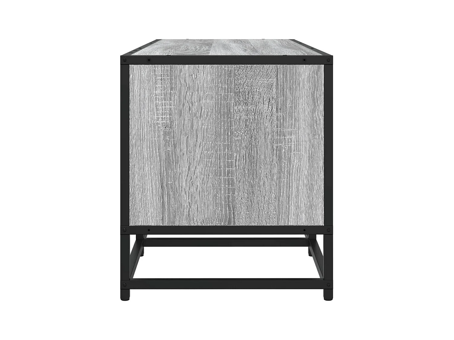 Tv-meubel 210x35x41 cm bewerkt hout grijs sonoma eikenkleurig