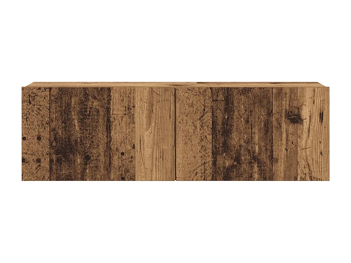 TV-Wandschränke 6 Stk. Altholz-Optik Holzwerkstoff