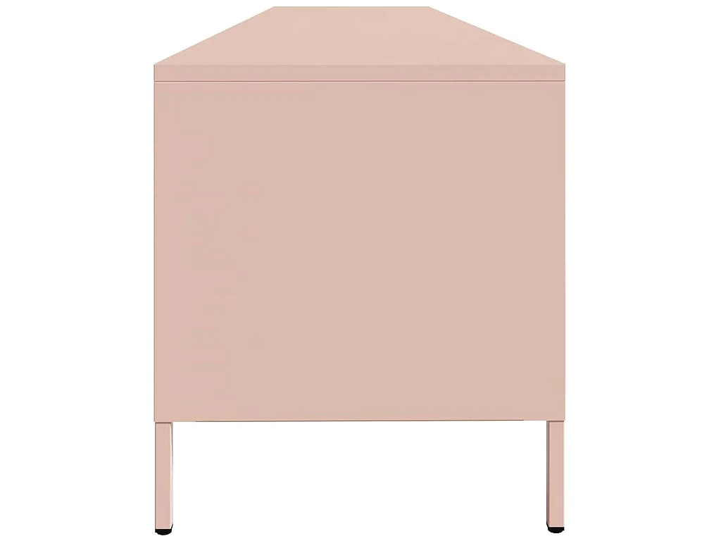 TV-Schrank Rosa 202x39x43,5 cm Kaltgewalzter Stahl