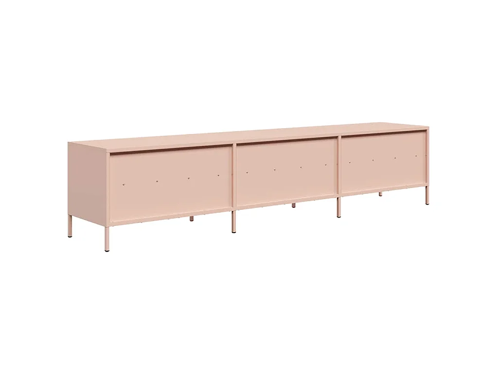 TV-Schrank Rosa 202x39x43,5 cm Kaltgewalzter Stahl