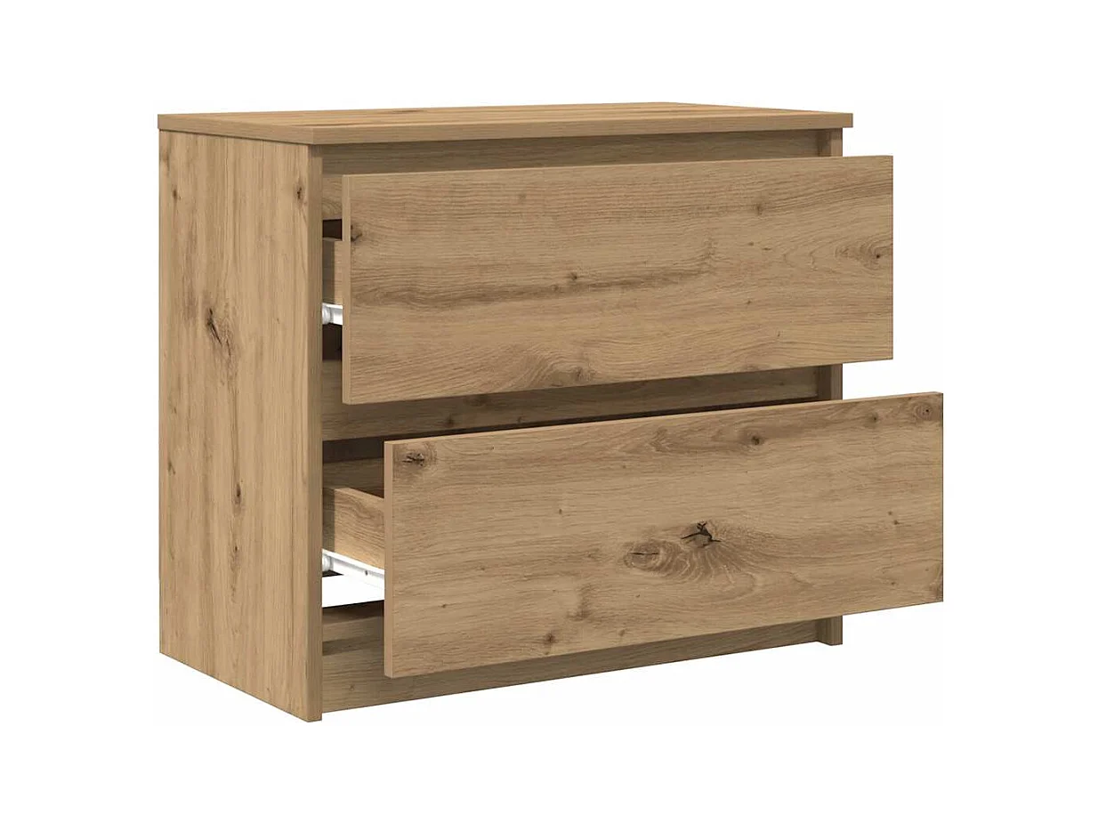 Mobile TV Rovere Artigianale 60x35x54 cm in Legno Multistrato