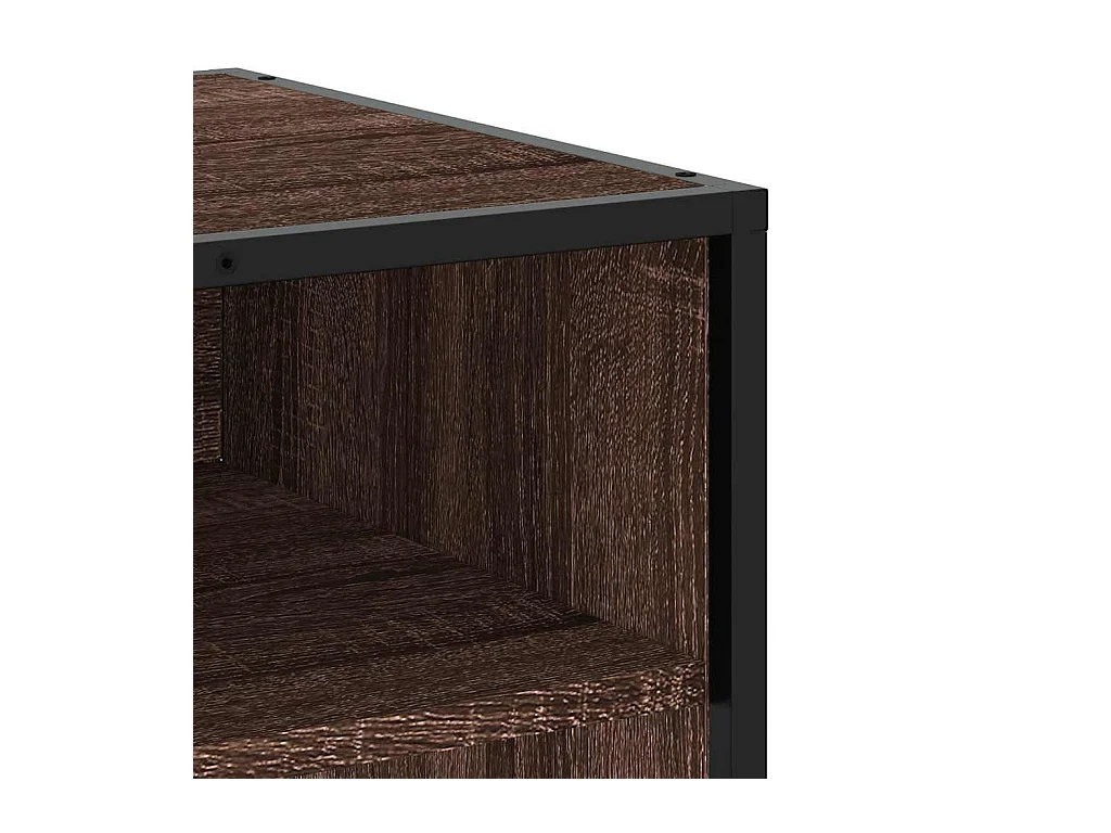 Meuble TV chêne marron 180,5x40x46 cm bois d'ingénierie