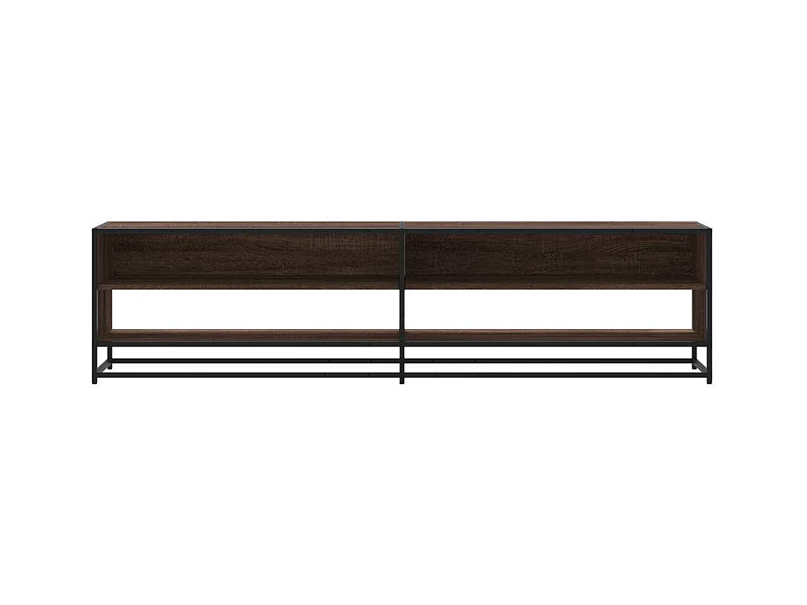 Meuble TV chêne marron 180,5x40x46 cm bois d'ingénierie
