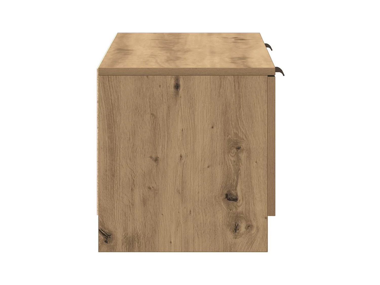 Meuble TV chêne artisanal 102x35x36,5 cm bois d'ingénierie