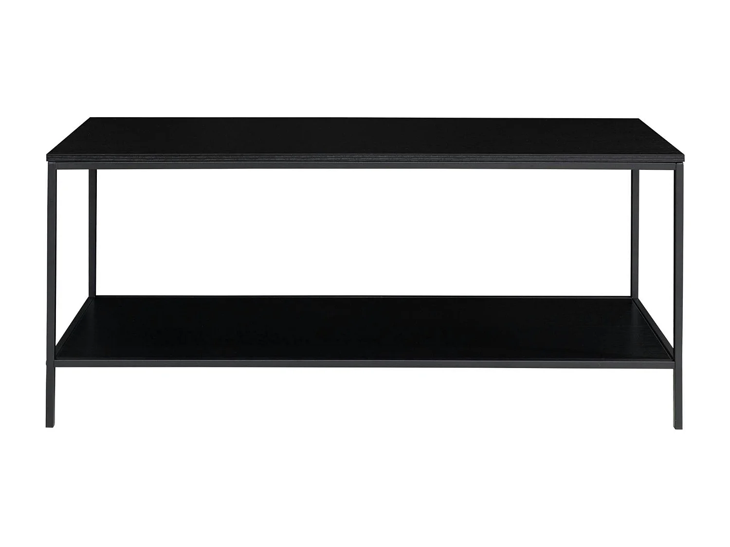 Petit meuble TV noir minimaliste - design à 2 niveaux TALLINN