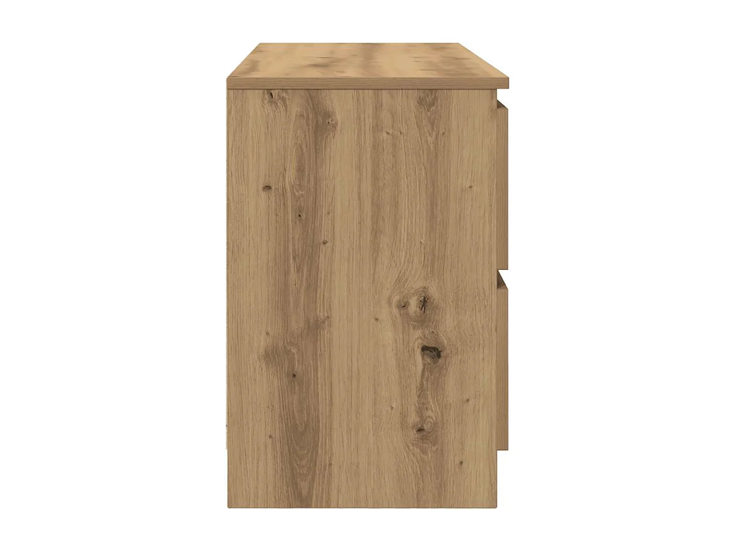 Tv-meubel 100x35x54 cm bewerkt hout artisanaal eikenkleurig