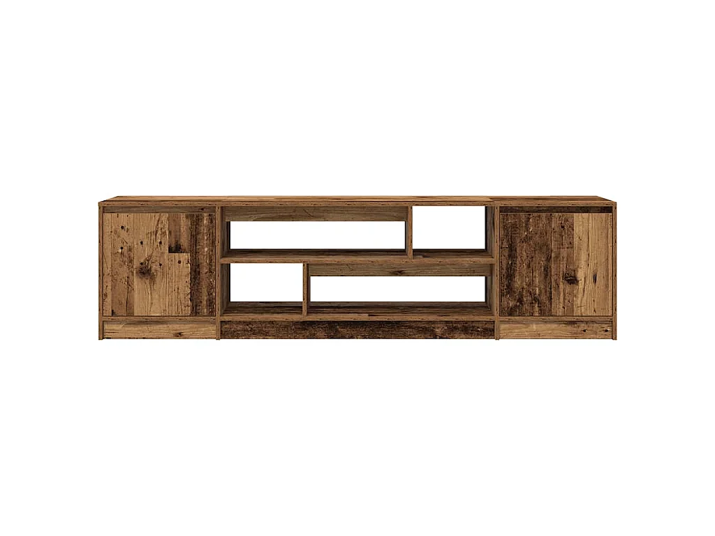 Meuble TV vieux bois 188,5x41x50 cm bois d'ingénierie