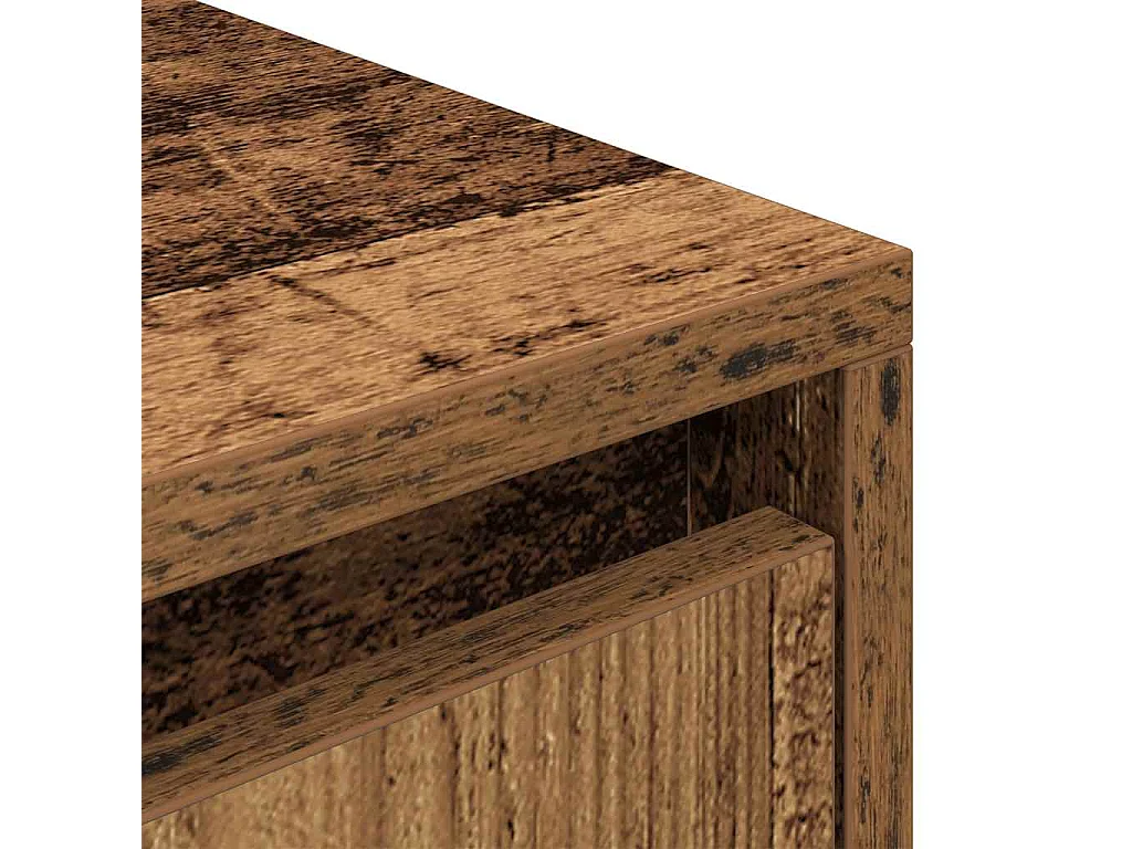 Meuble TV vieux bois 188,5x41x50 cm bois d'ingénierie