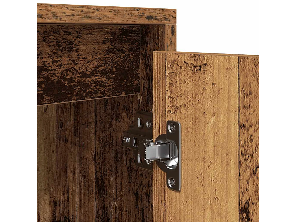 Meuble TV vieux bois 188,5x41x50 cm bois d'ingénierie