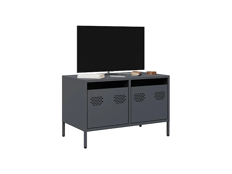 TV-Schrank Anthrazit 68x39x43,5 cm Kaltgewalzter Stahl