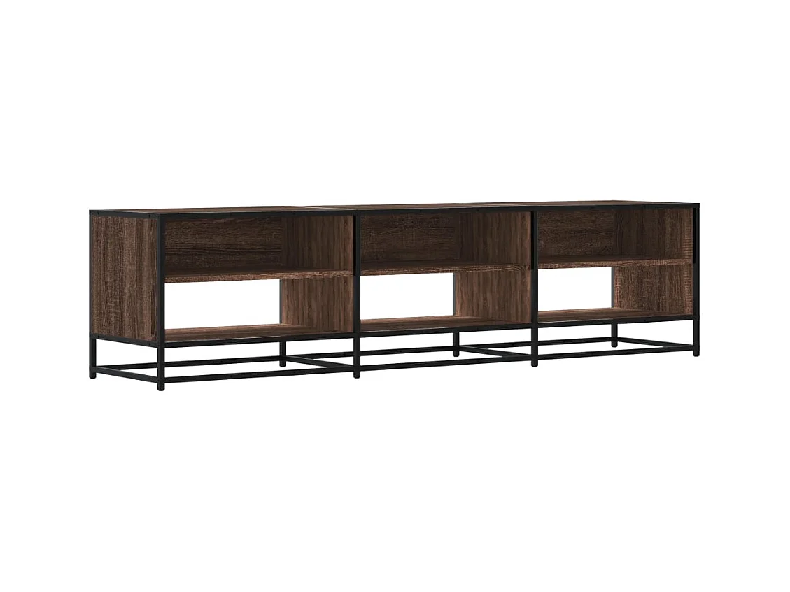 Meuble TV chêne marron 180x40x46 cm bois d'ingénierie