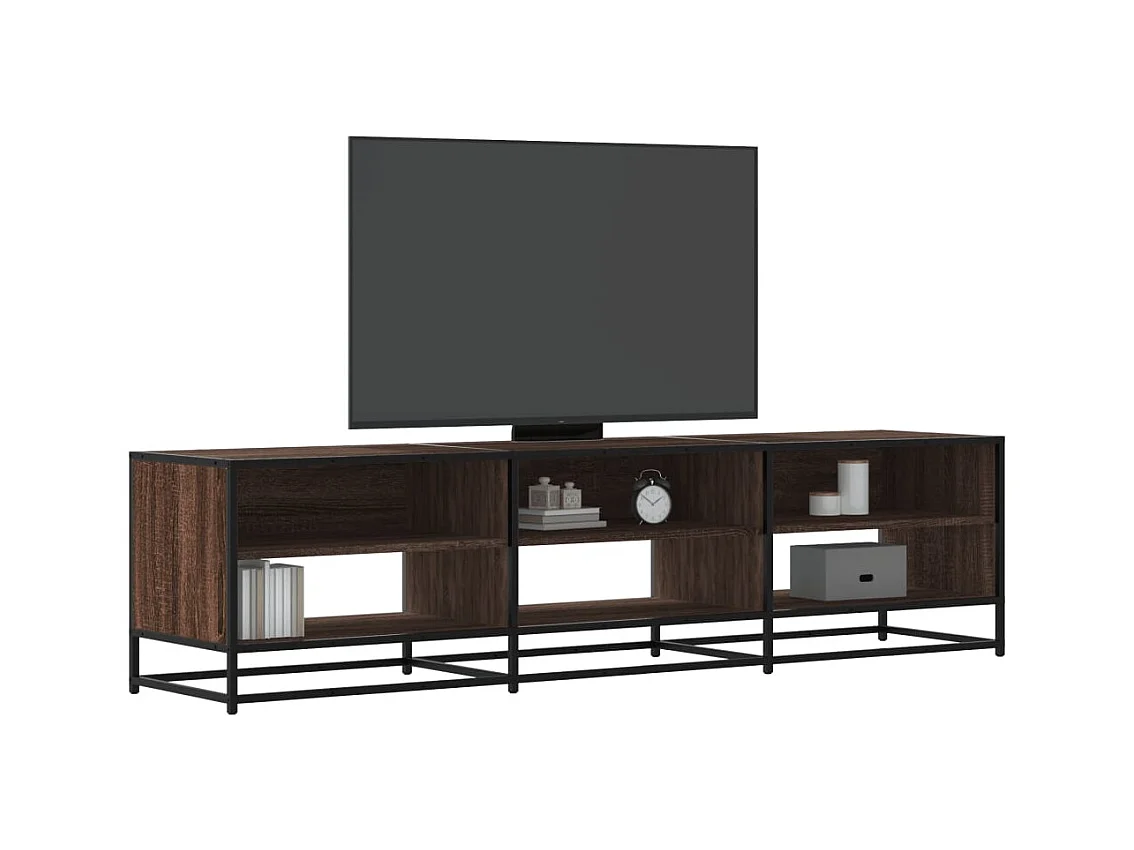 Meuble TV chêne marron 180x40x46 cm bois d'ingénierie