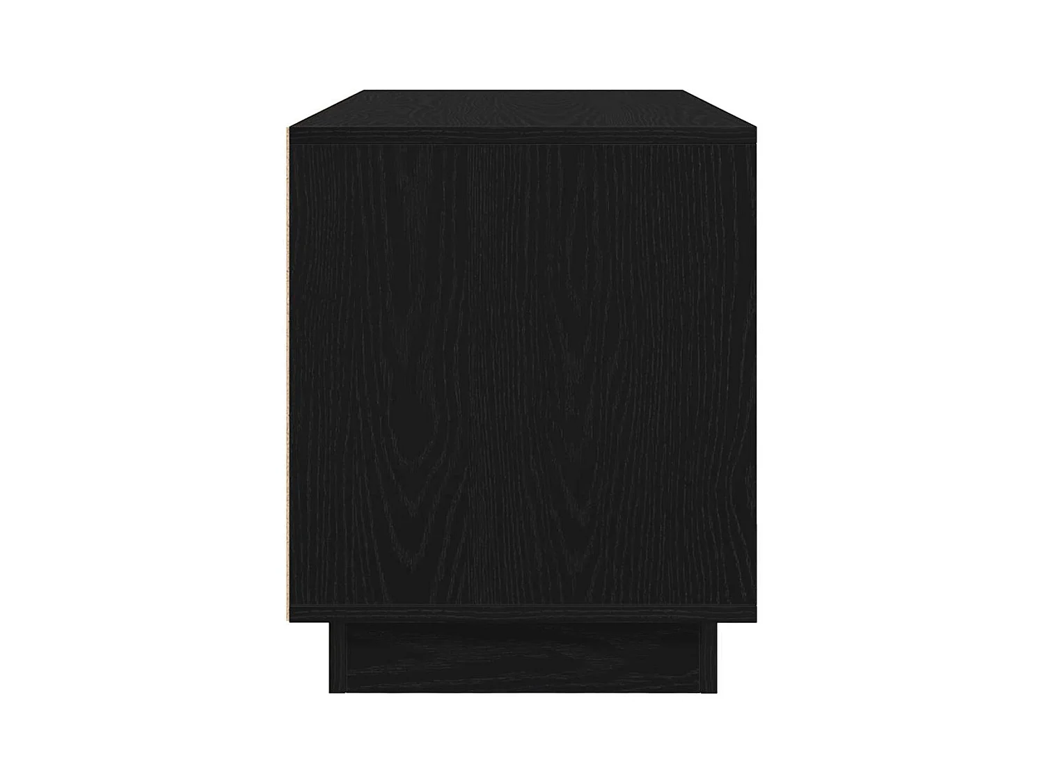 Meuble TV avec lumières LED chêne noir 100x41x50 cm