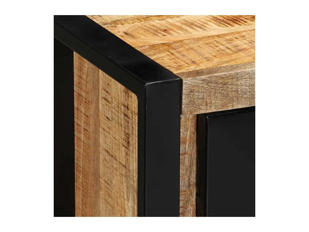 Mobile Porta TV 100x30x35 cm in Legno Massello di Mango Grezzo