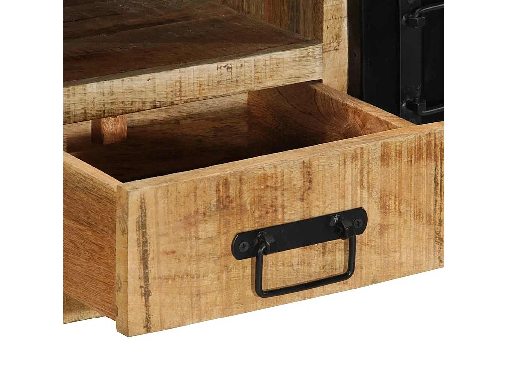 TV-Schrank 100x30x35 cm Massivholz Mango