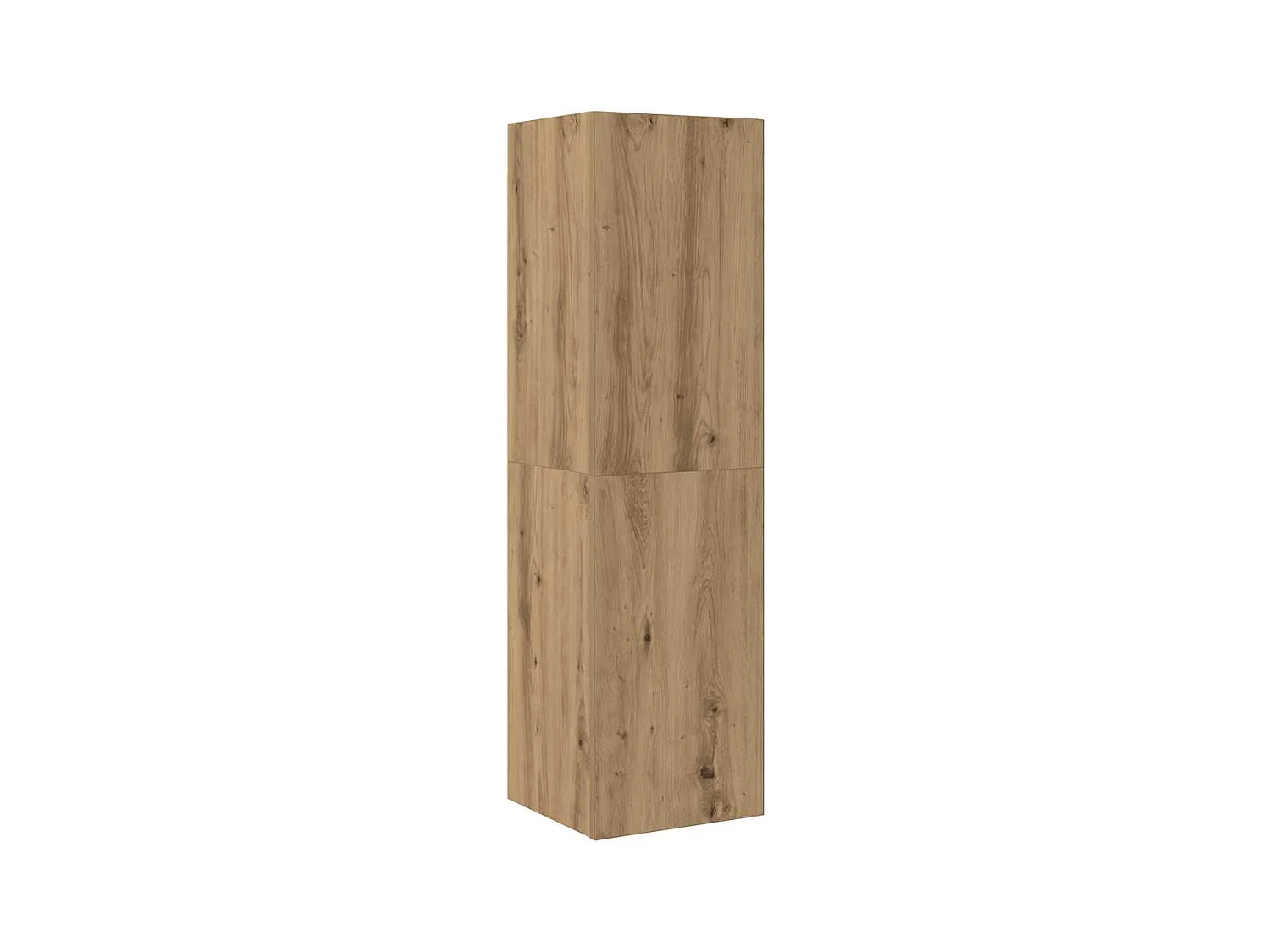 Set Mobile TV 4 pz Montato a Parete Rovere in Legno Multistrato