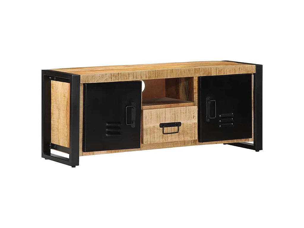 Tv-meubel 100x30x40 cm massief ruw mangohout