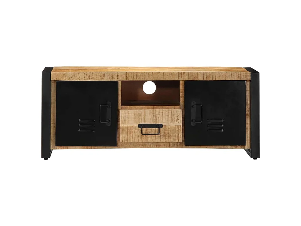 Tv-meubel 100x30x40 cm massief ruw mangohout
