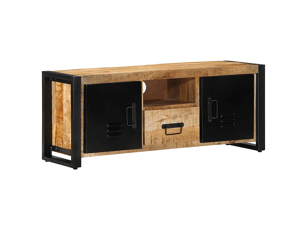 Tv-meubel 100x30x40 cm massief ruw mangohout