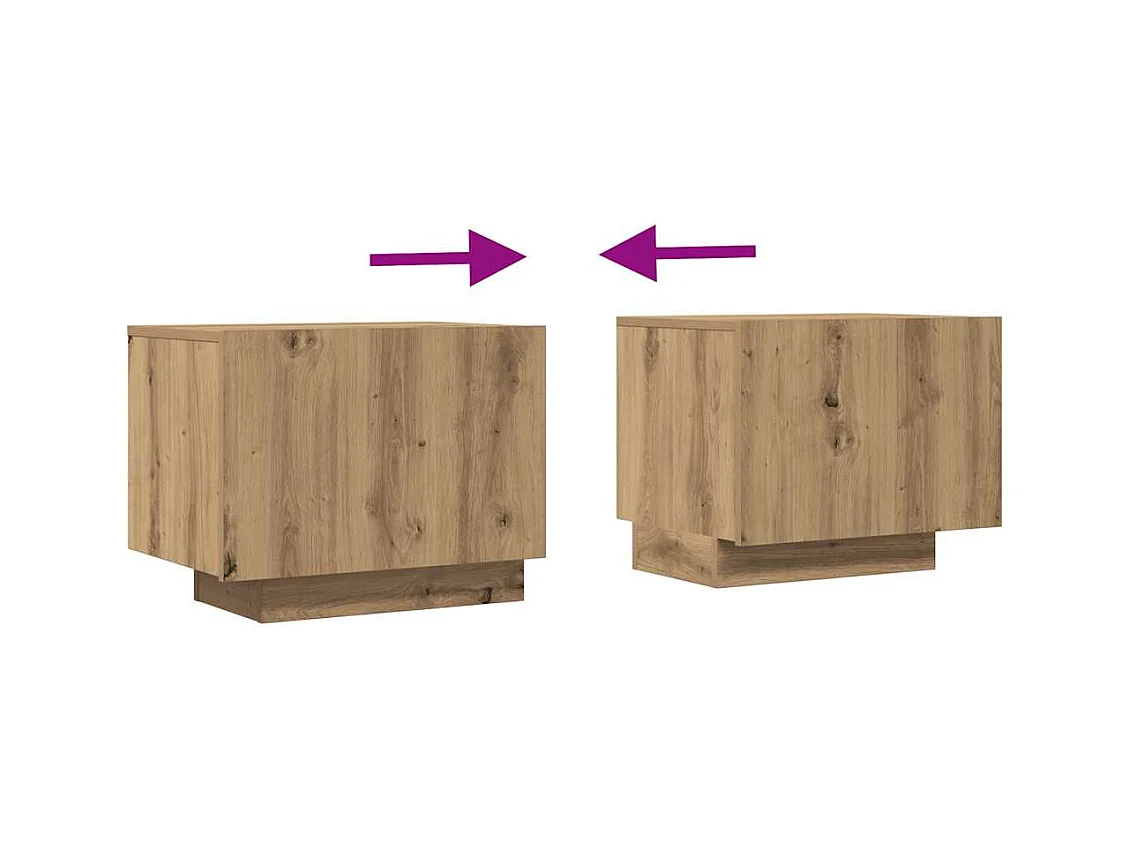 Mobile Porta TV Rovere Artigianale 100x35x40 cm in Truciolato