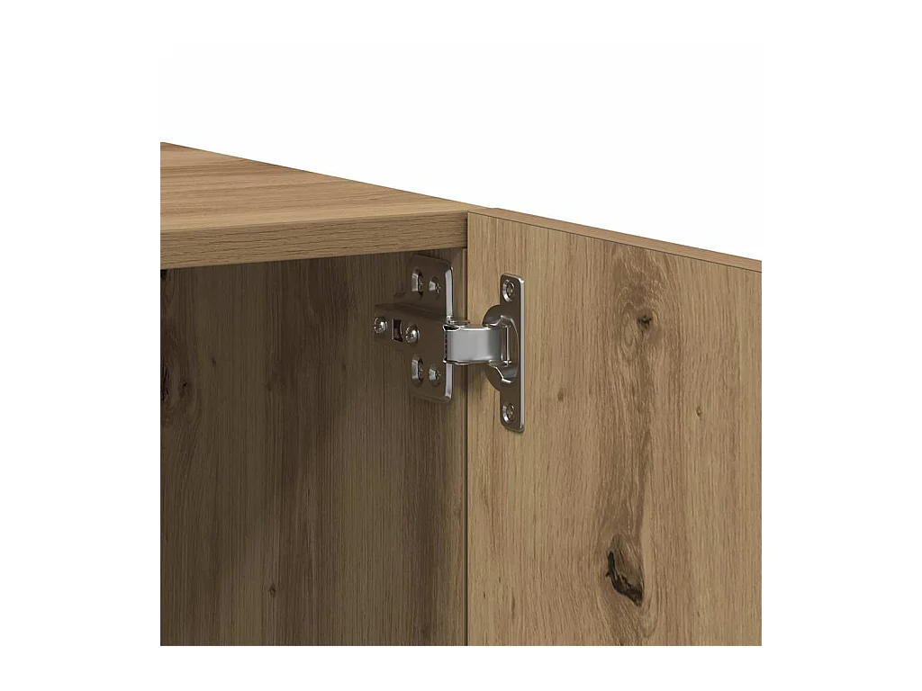 Mobile Porta TV Rovere Artigianale 100x35x40 cm in Truciolato