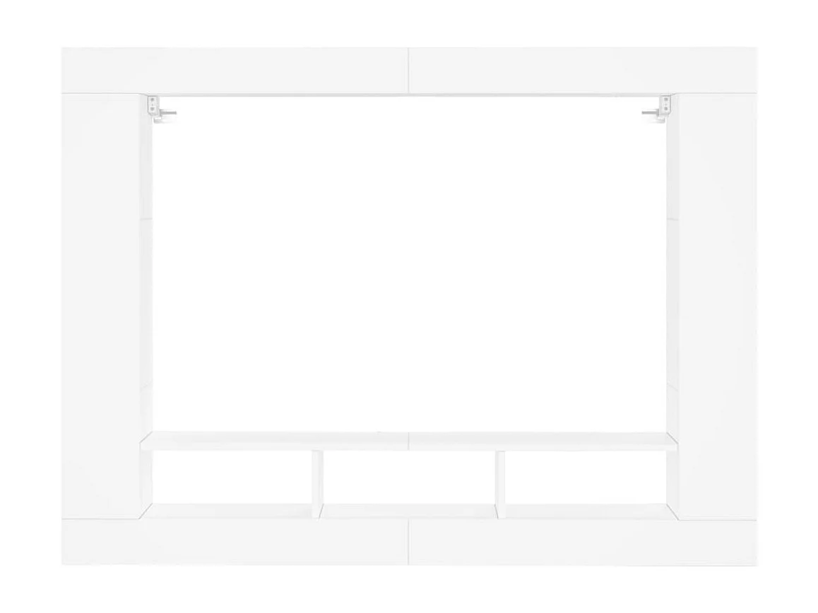 Mobile Porta TV Bianco 152x22x113 cm in Legno Multistrato