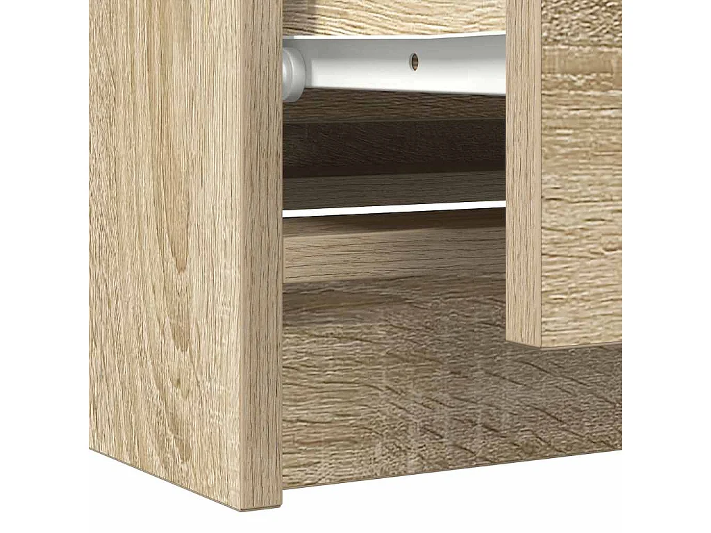 Tv-meubel 100x35x54 cm bewerkt hout sonoma eikenkleurig