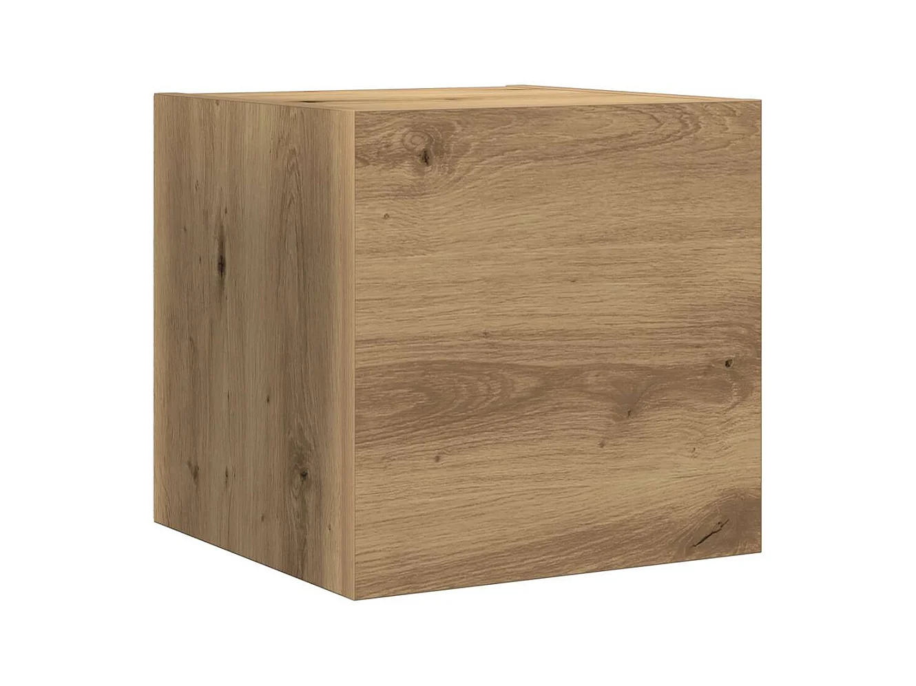 Set Mobile TV 7 pz Montato a Parete Rovere in Legno Multistrato