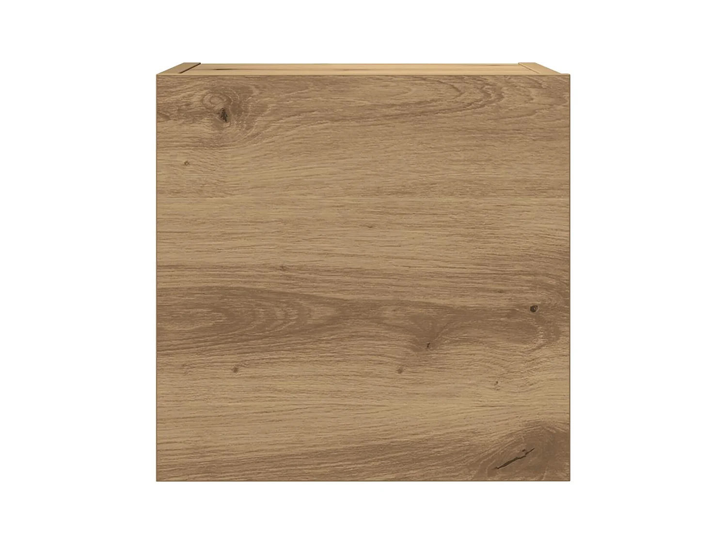 Set Mobile TV 7 pz Montato a Parete Rovere in Legno Multistrato