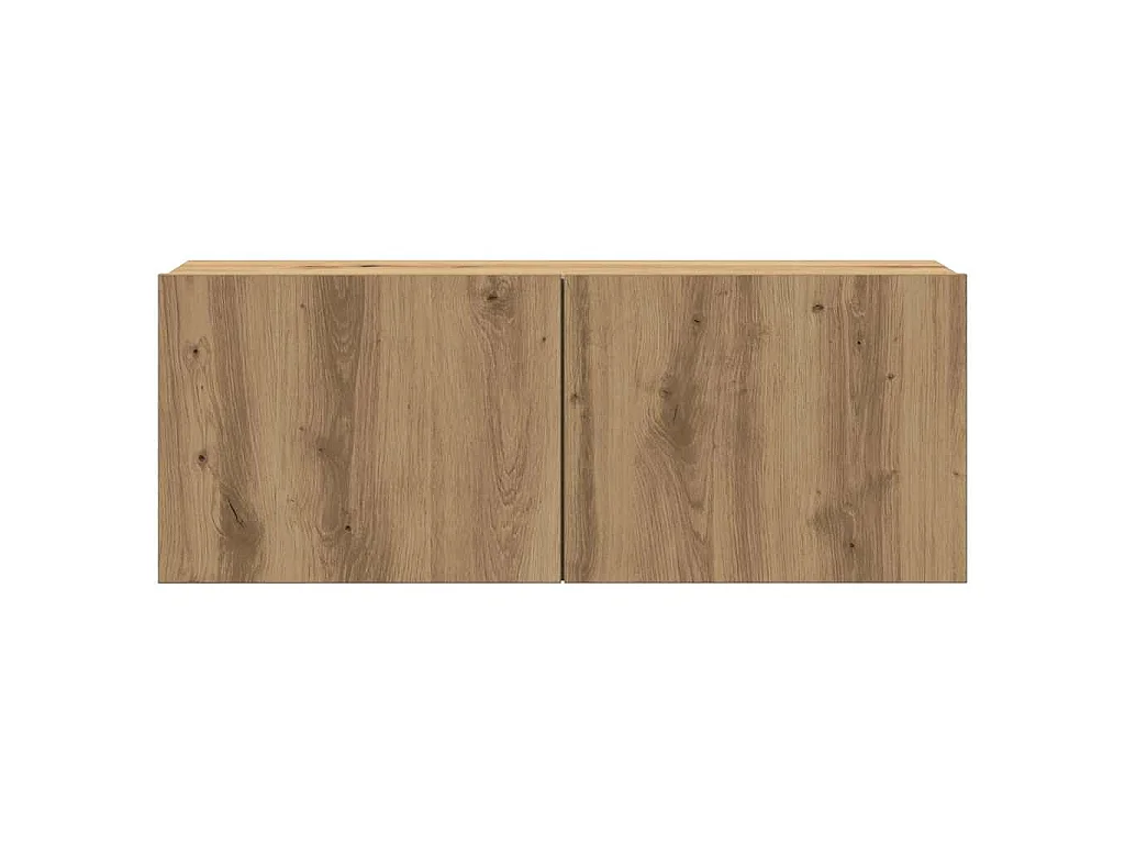 7-tlg. TV-Schrank-Set Wandmontage Artisan-Eiche Holzwerkstoff