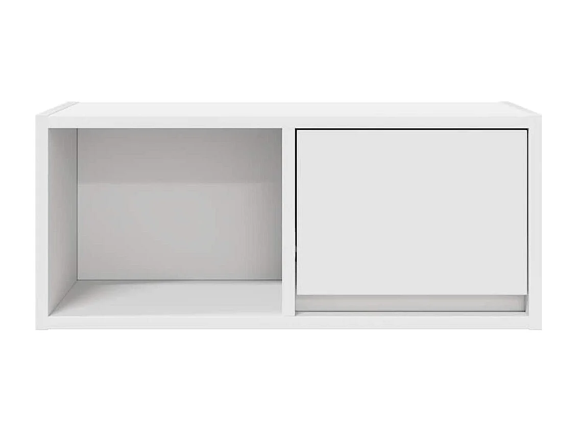 Muebles de TV 2 uds Blanco 60x31x25,5 cm Madera de ingeniería