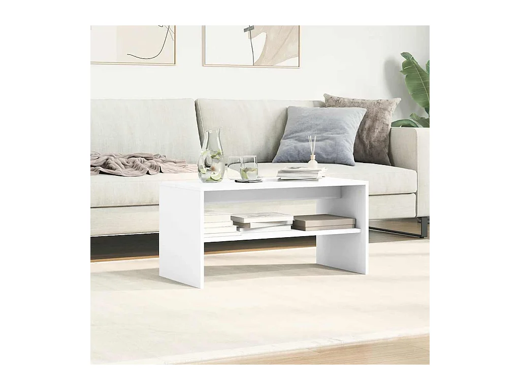 Meuble TV Blanc 80 x 40 x 40 cm Aggloméré