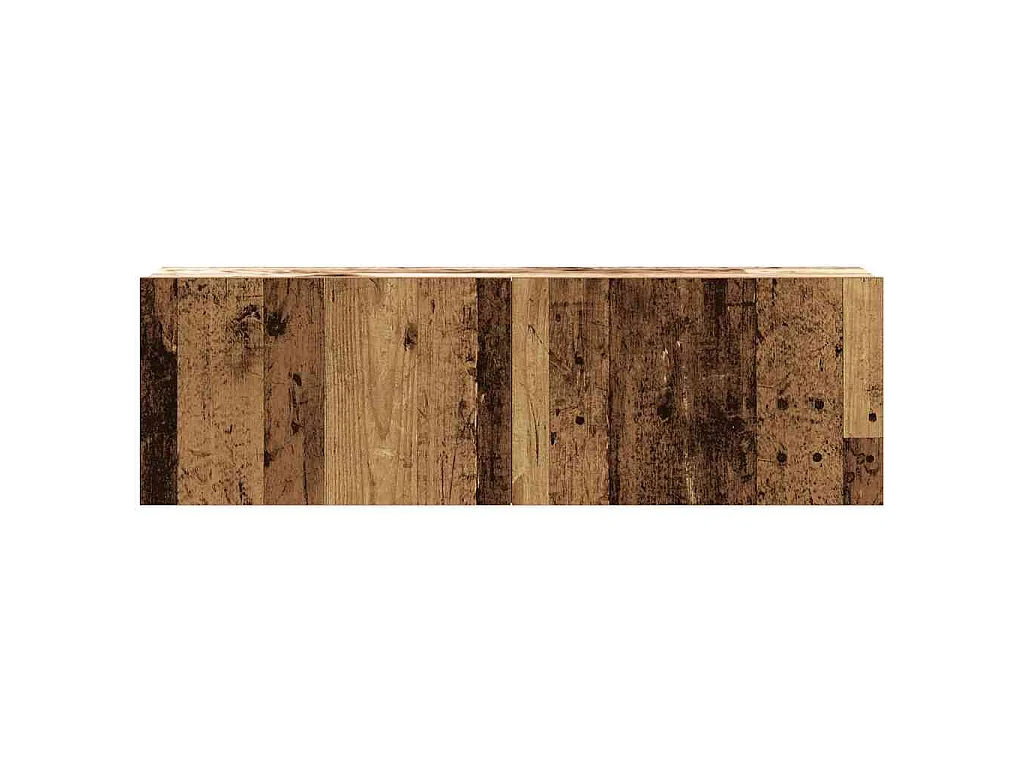 8-delig Tv-meubelset wandmontage bewerkt hout oud houtkleurig